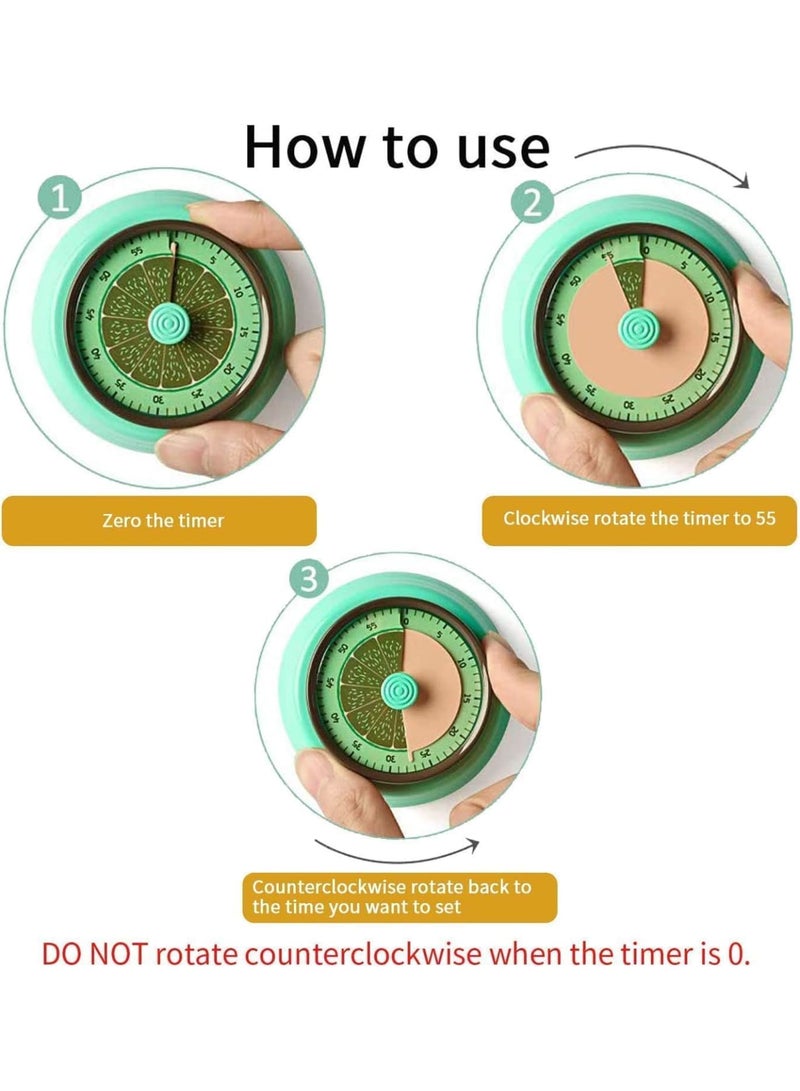 SYOSI Kitchen Timer, Magnetic Countdown Countup Timer for Cooking, Egg, Baking, Study and Exercise, Classroom Timer for Kids and Teachers - Image 5